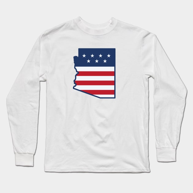 Stars and Stripes Arizona Long Sleeve T-Shirt by SLAG_Creative